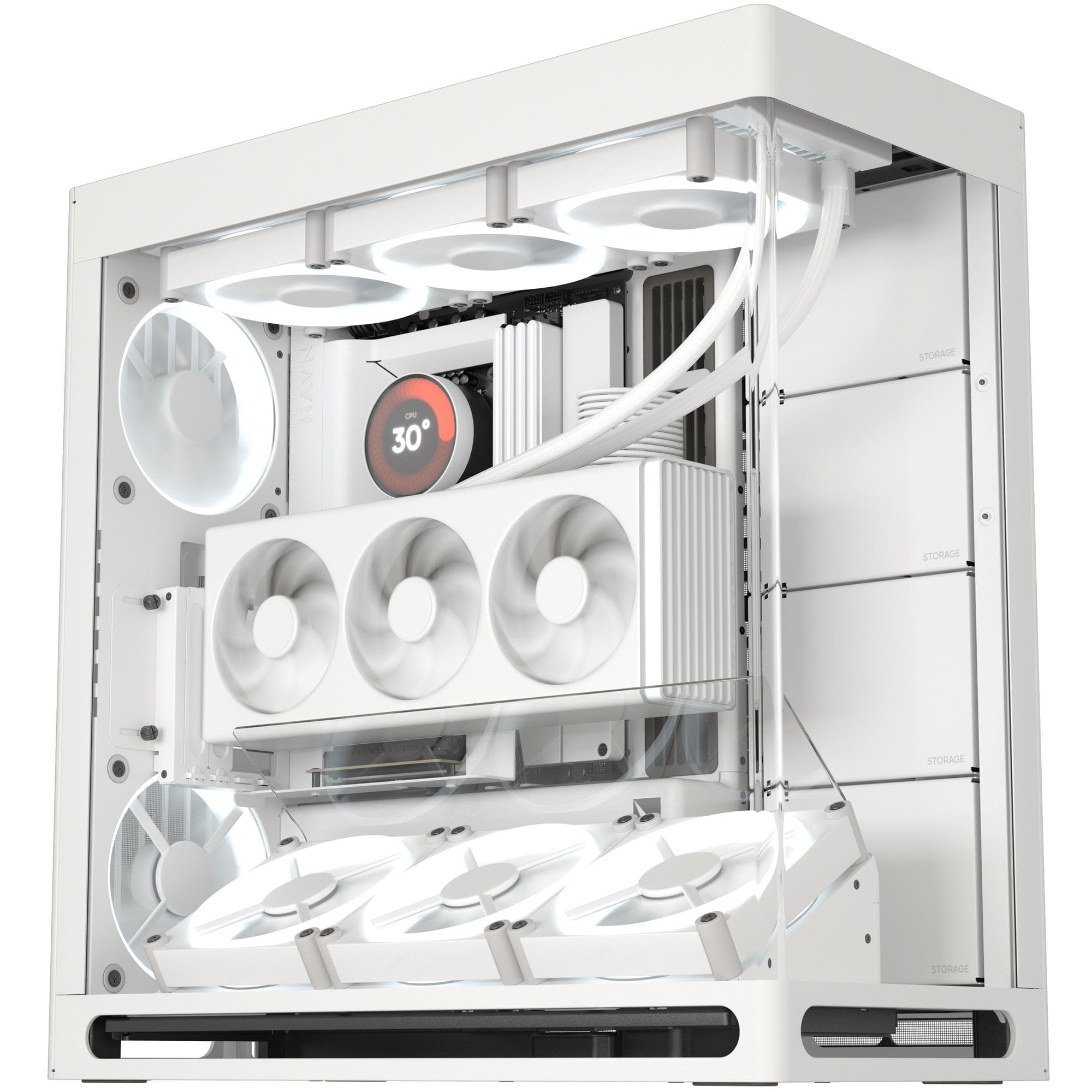 Корпус HAVN HS 420 VGPU Edition White (HVN-CA-HS420-07)
