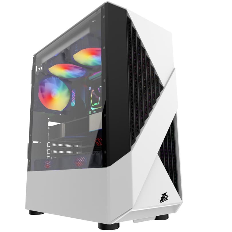 Корпус 1stPlayer F3-A-WH-4F1-PS-600FK-EU White 600W