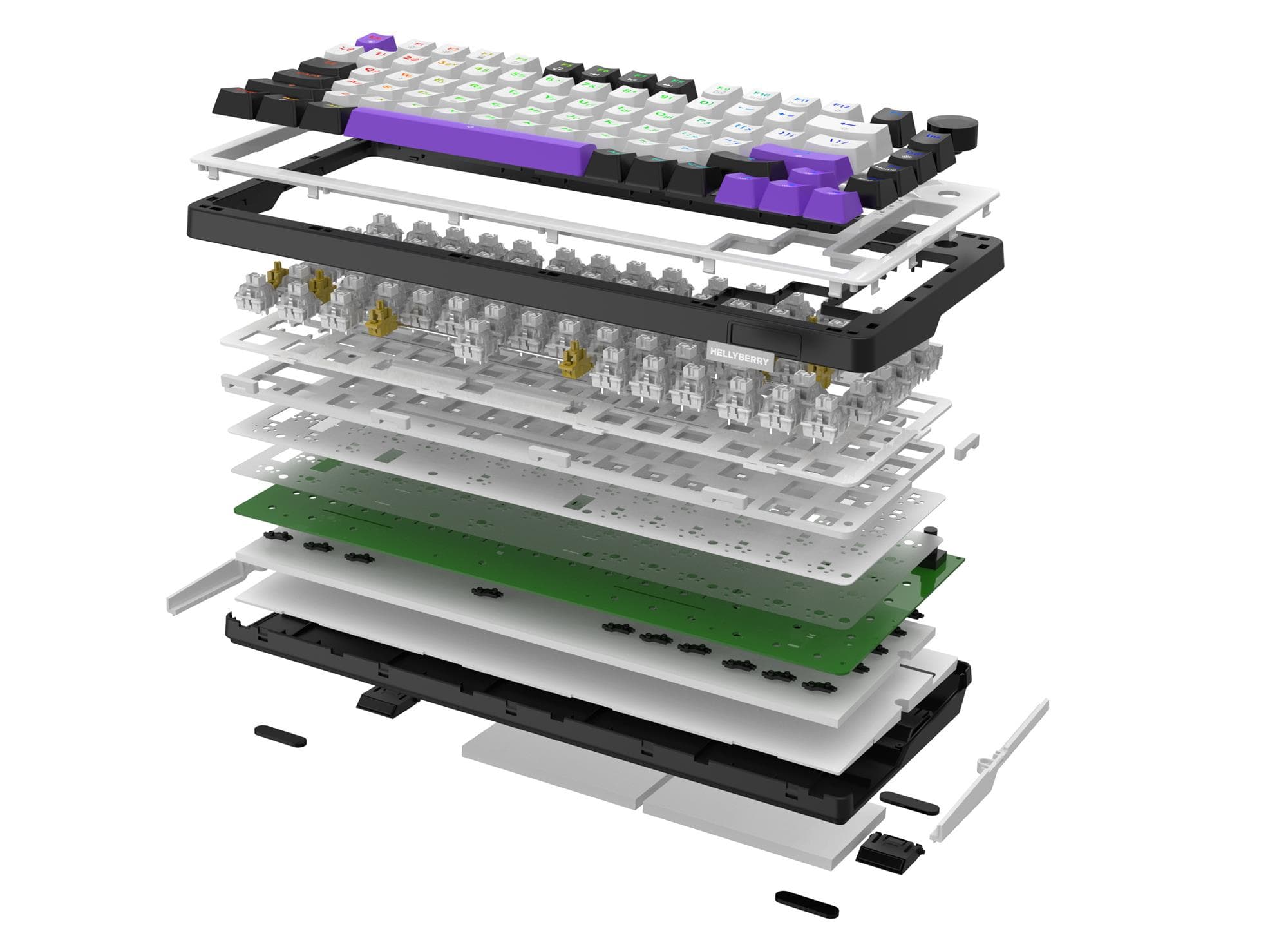 Клавіатура Hator Hellyberry HK75 White/Violet
