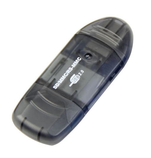 Кардрідер STLab зовнішній USB2.0 для карток SD/SDHC/MMC/RS-MMC пластик чорний