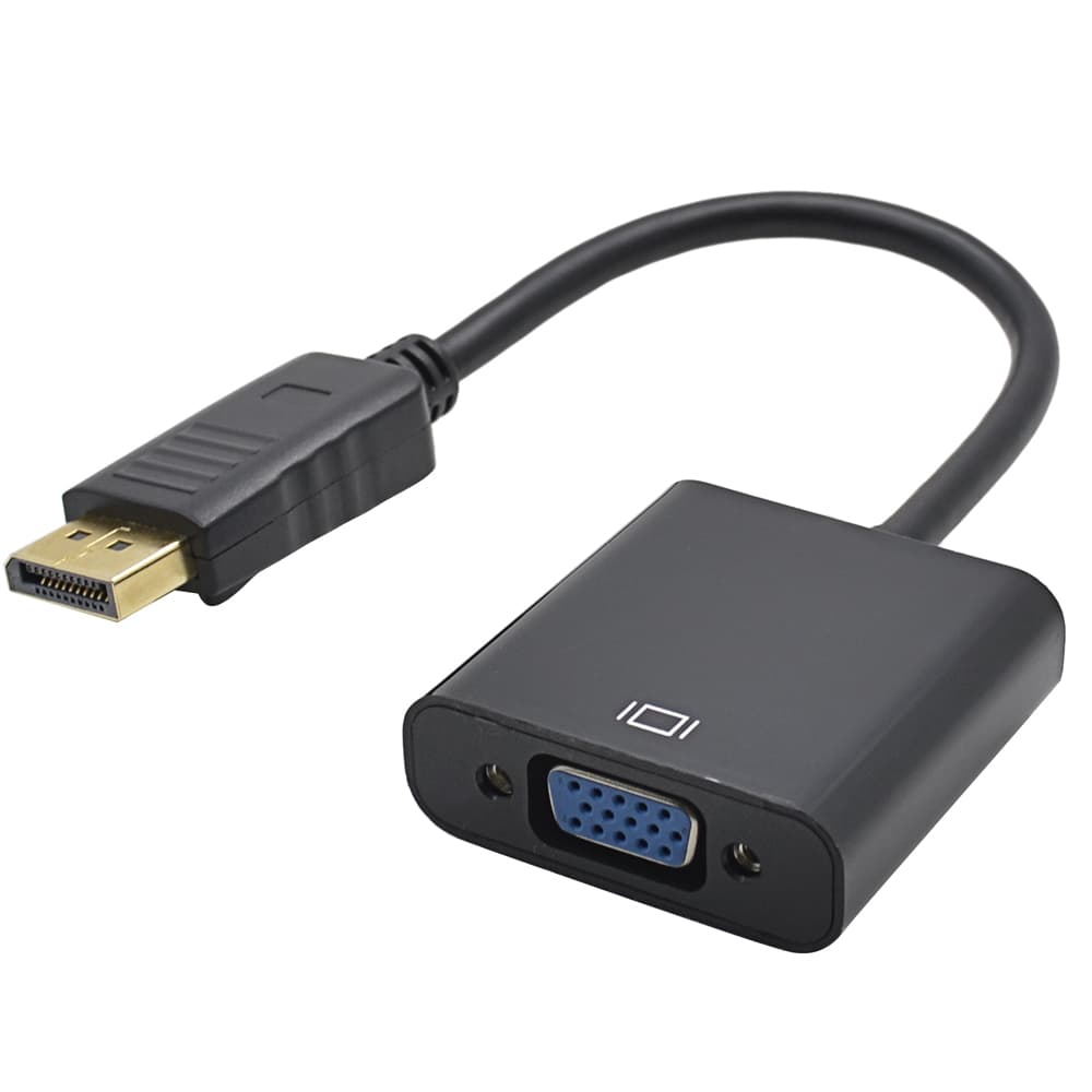 Адаптер STLab DisplayPort Male - VGA Female, 1080P чорний