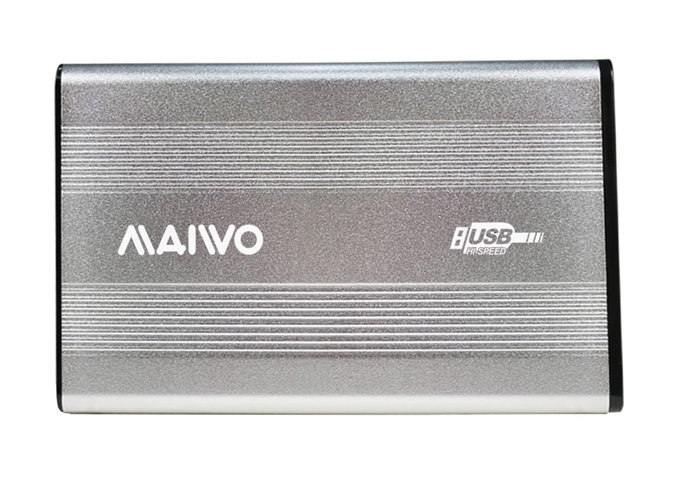 Кишеня Maiwo зовнішня для HDD 2,5" SATA через USB2.0 на гвинтах алюміній срібляста