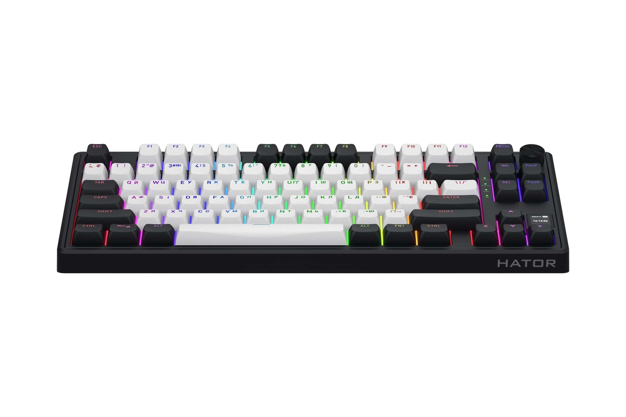 Клавіатура бездротова Hator Skyfall 80 MAG Ultima 8K Wireless White/Black (HTK3880UA)