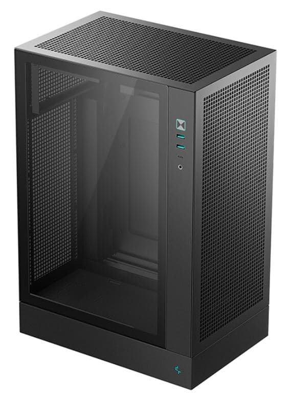 Корпус Deepcool CH170 PLUS чорний без БЖ Mini-ITX/Micro-ATX 290x195×424,5мм/476х263х361мм