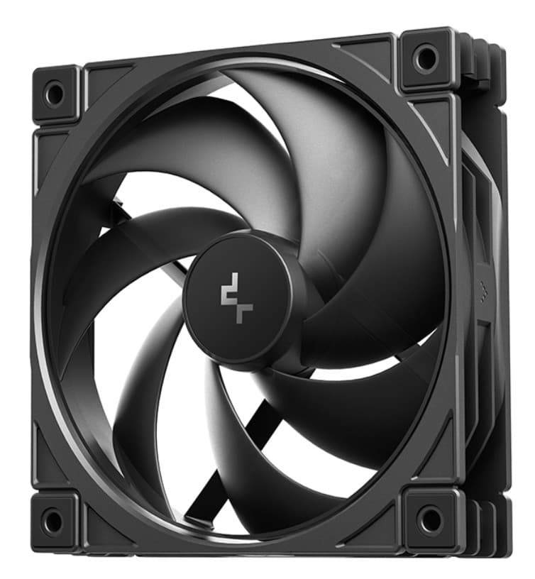 Вентилятор Deepcool FD12 V2 чорний для корпусу 120x120x25мм, HB, 500~2500±10% об/хв,