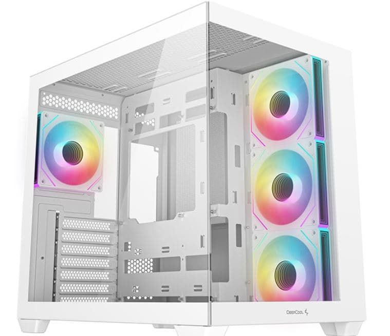 Корпус Deepcool CG530 4F білий без БЖ ITX/Micro-ATX/ATX, білиу ,2x3.5,2+1*2.5"; 440х285х399мм,