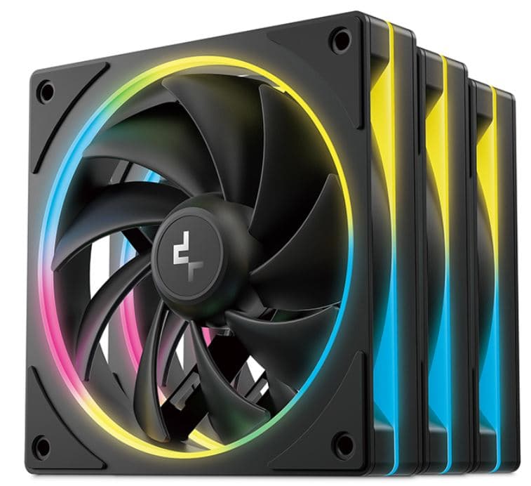 Набір вентиляторів Deepcool FL12SE 3IN1 для корпусу 3*120x120x25мм, HB, 400~1900 RPM±10%,