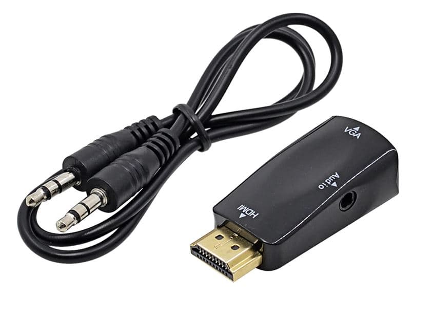 Адаптер STLab HDMI (PC/laptop) - VGA F(Monitor) для підкл. PS3/PS4, аудіо-кабель у комплекті