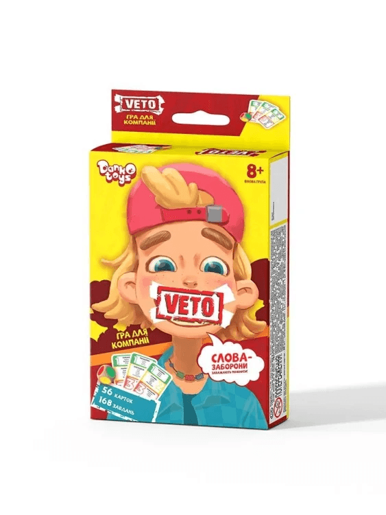 УЦЕНКА!!! Карточная развлекательная игра "VETO мини" Danko Toys VETO-02-01U-UC Укр