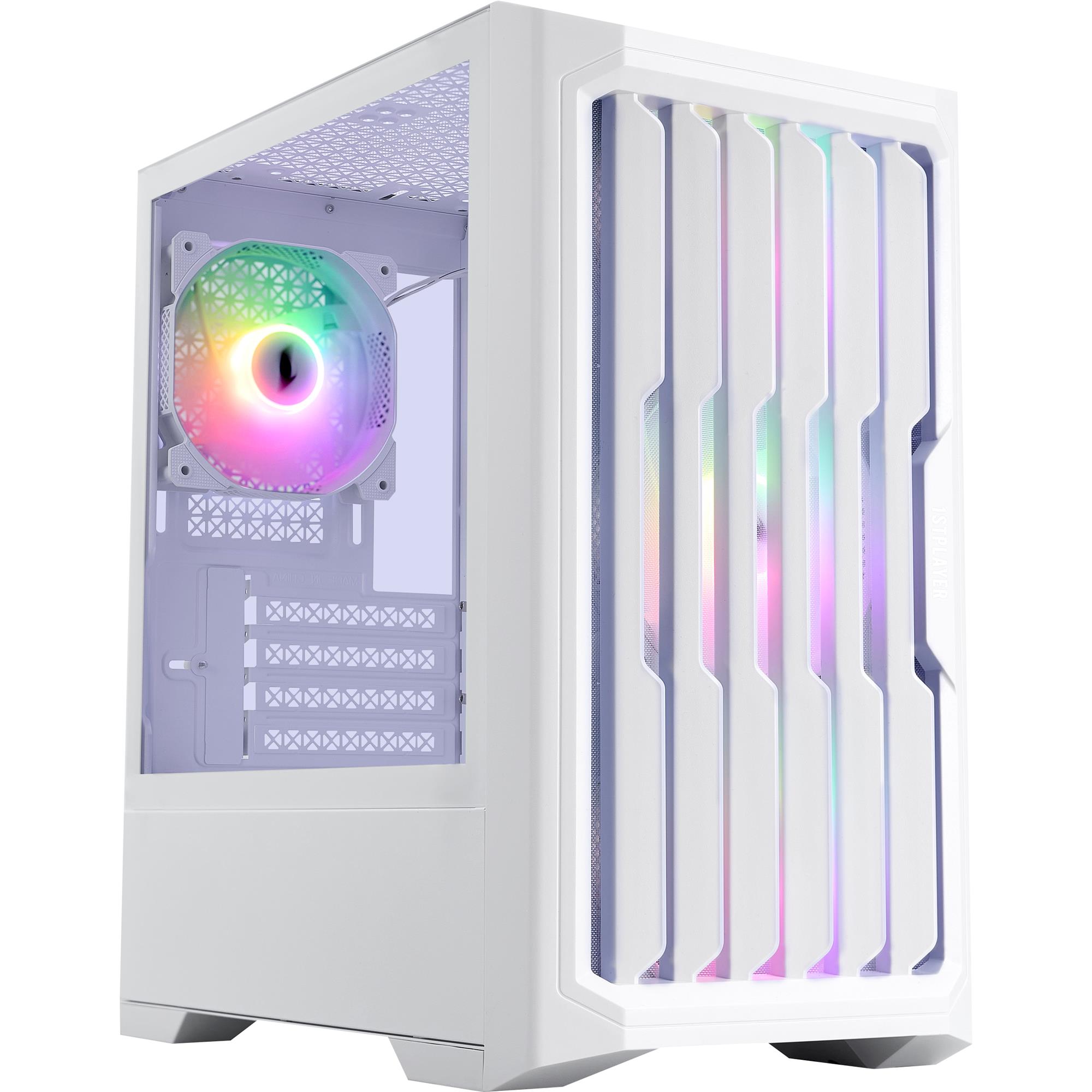 Корпус 1stPlayer H2-WH-4F7-W White без БЖ