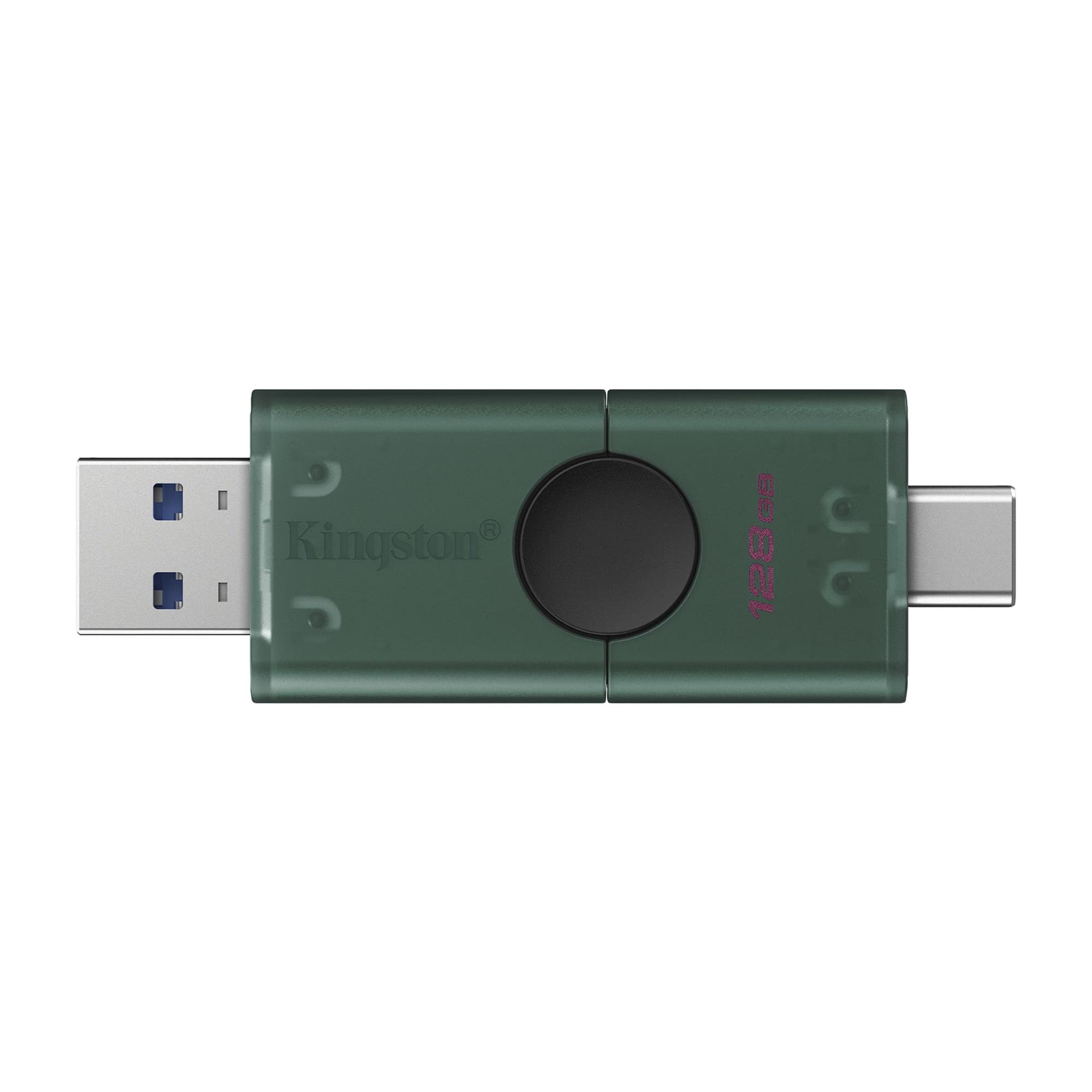 Флеш-накопичувач USB3.2 128GB Type-C Kingston DataTraveler Duo Green (DTDEG2/128GB)