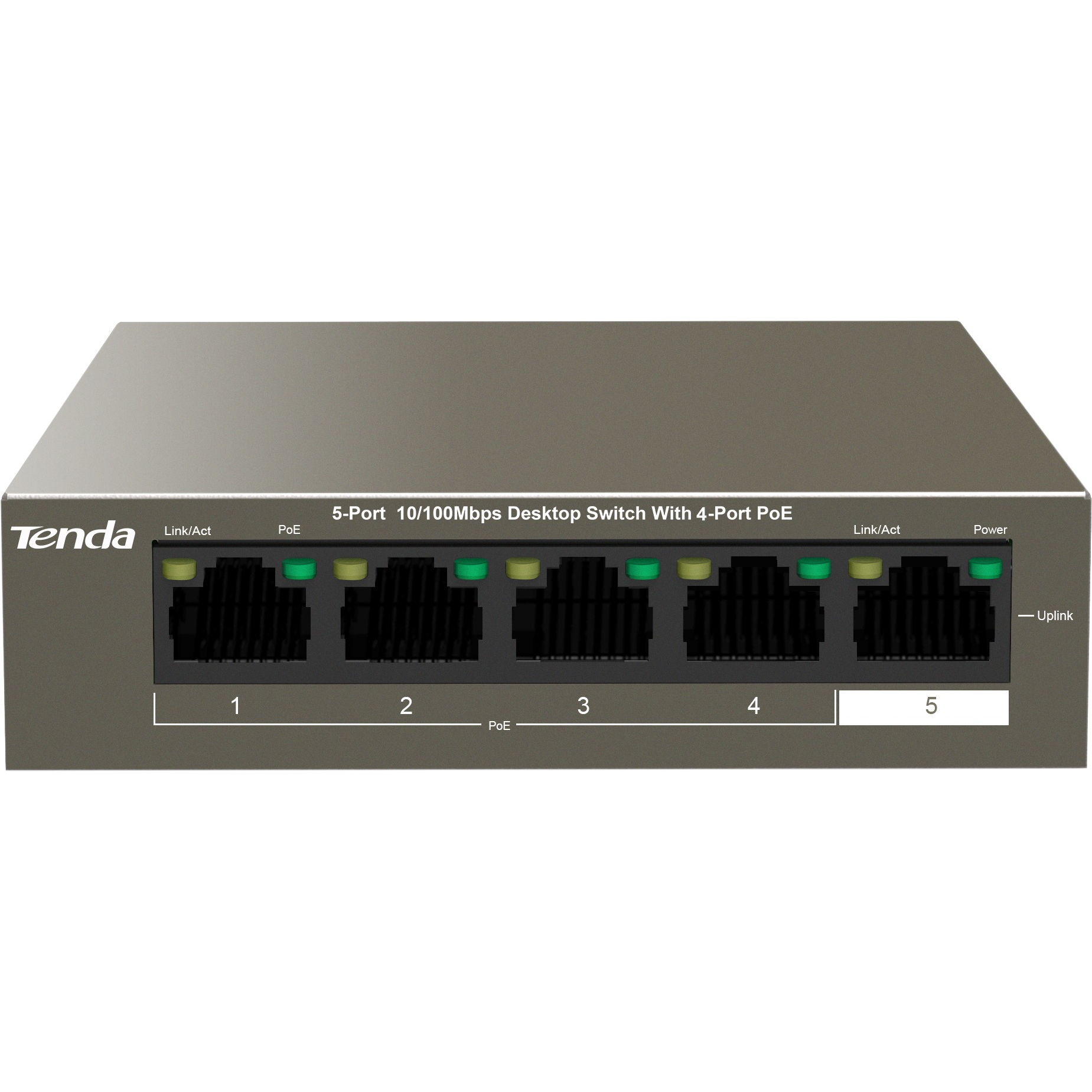 Комутатор Tenda TEF1105P-4-63W