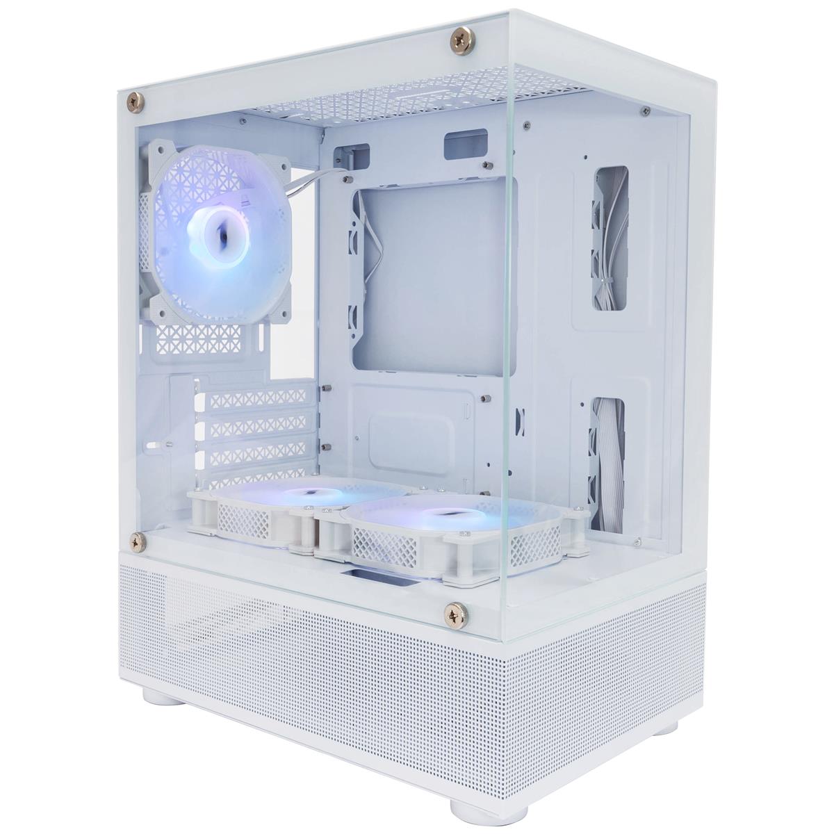 Корпус 1stPlayer Mi2-A-WH-2F7R-W-1F7-W White без БЖ