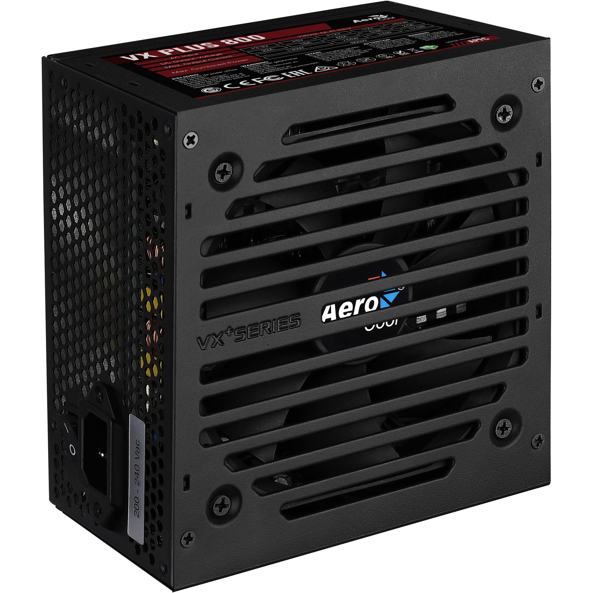 Блок живлення AeroCool VX Plus Stealth 800 (ACPN-VS80AEY.12) 800W