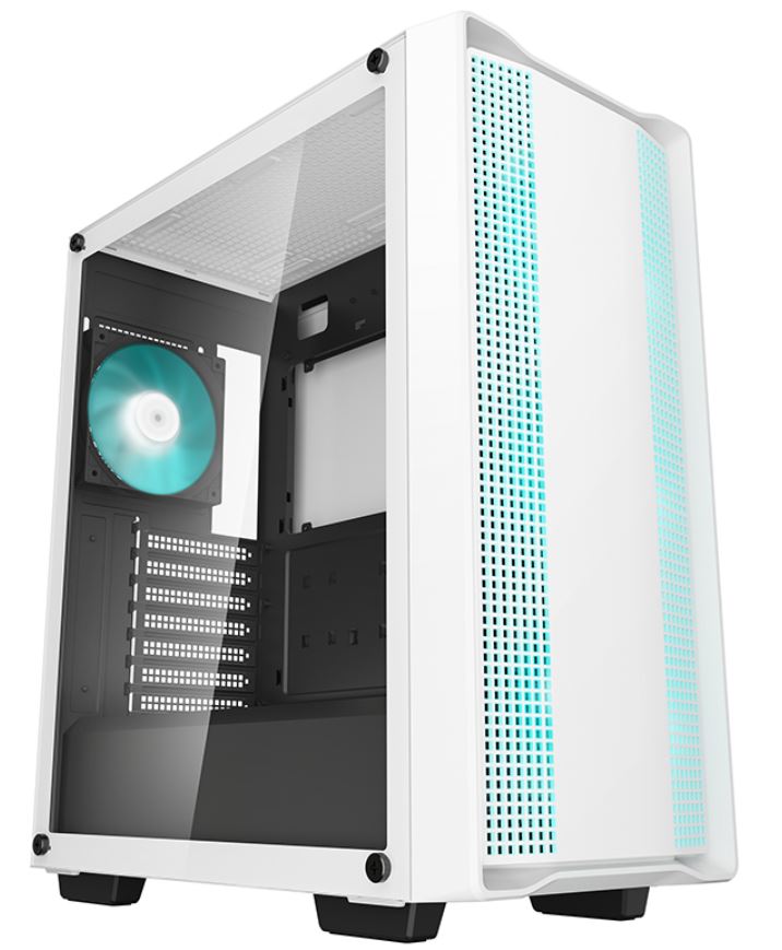 Корпус Deepcool CC560 WH V2 білий Без БП Mini-ITX/Micro-ATX/ATX,2x3.5,2+1*2.5"; 432×215×483мм(L×W×H)