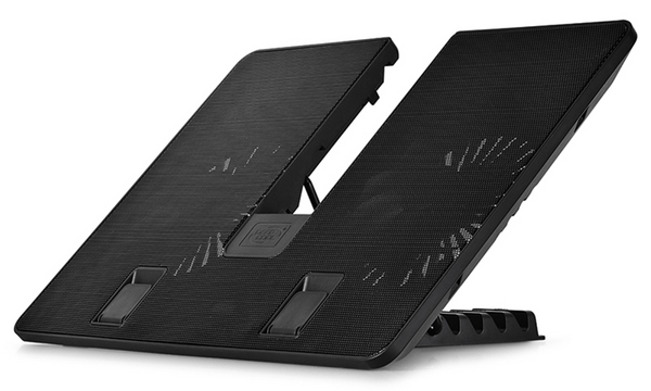 Підставка кулер для ноутбуків до 15.6" Deepcool, метал.сітка, 390х280х27.5мм, 2х14см вентилятора