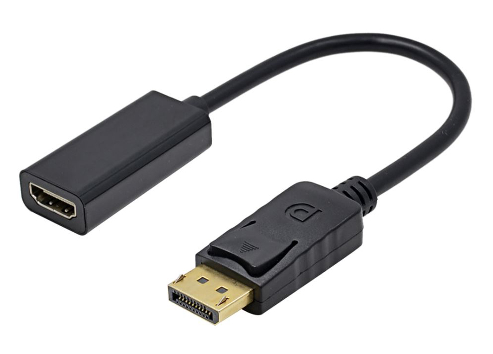 Адаптер STLab DisplayPort Male - HDMI Female, 1080P чорний