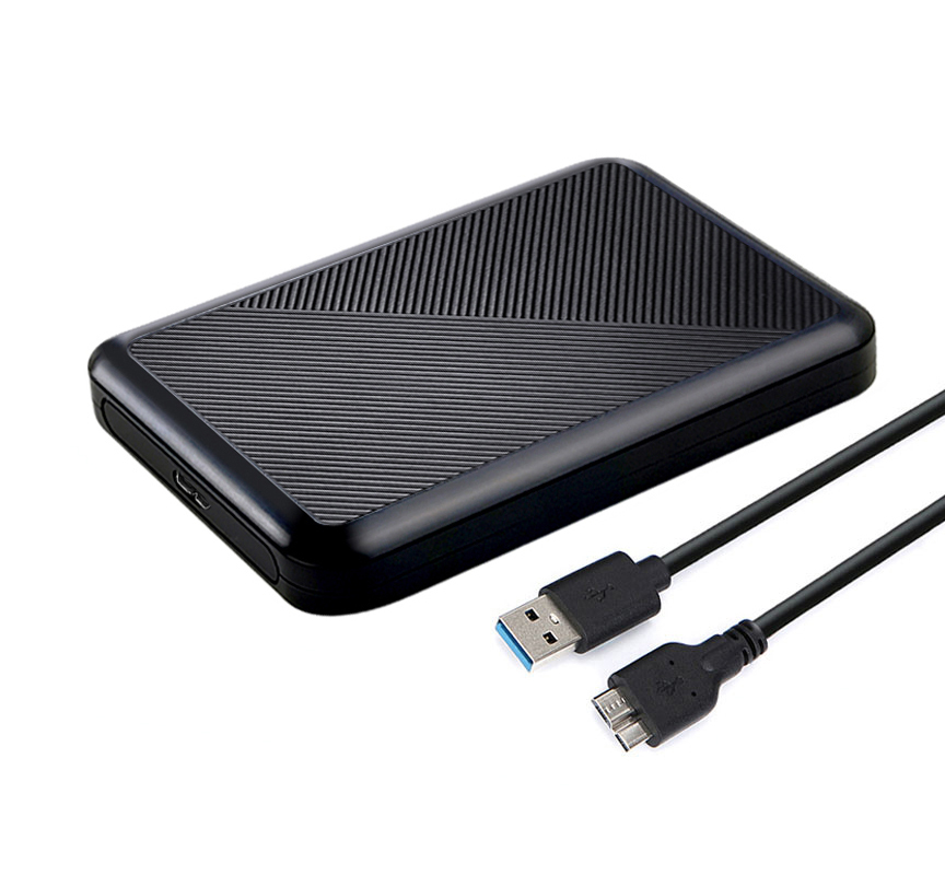 Кишеня Dynamode зовн.для 2.5" SATA/SSD HDD - USB 3.0, безгвинт. засувне кріплення, пластикова чорна