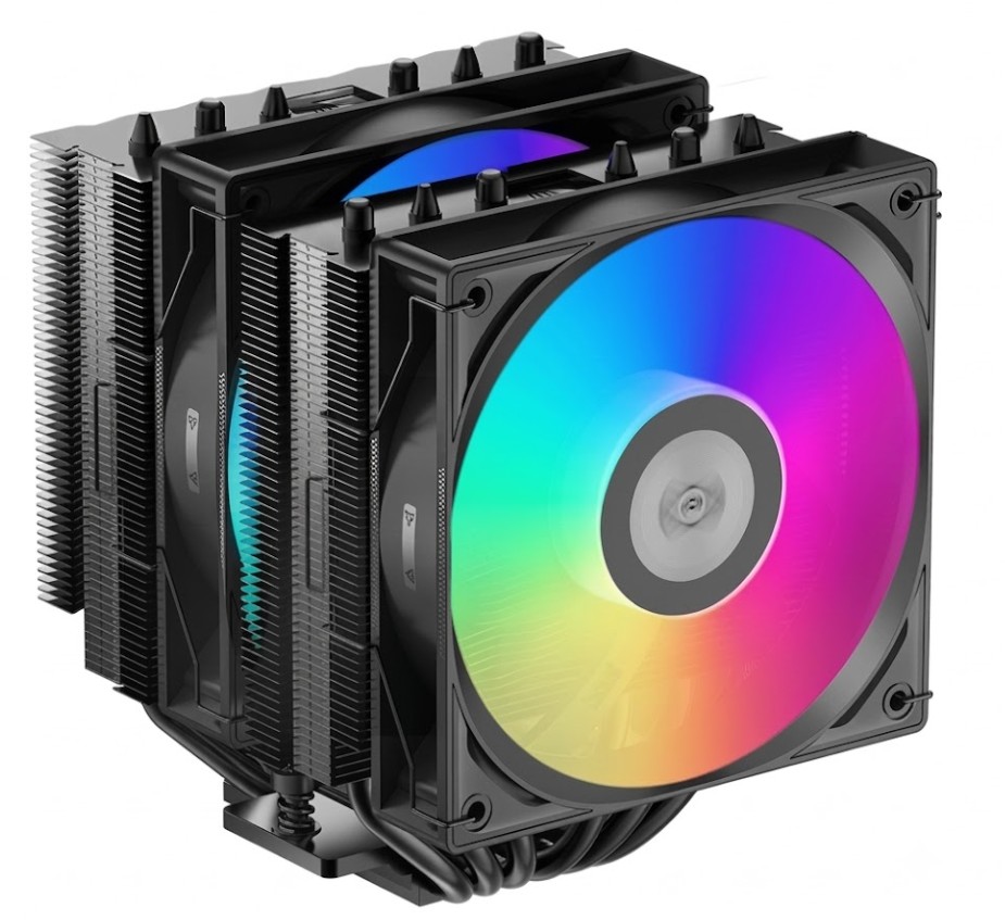 Охолоджувач для процесора PсCOOLER RT620 ARGB чорний IntelLGA 115X/1200/1700/1851 AMD AM5/AM4