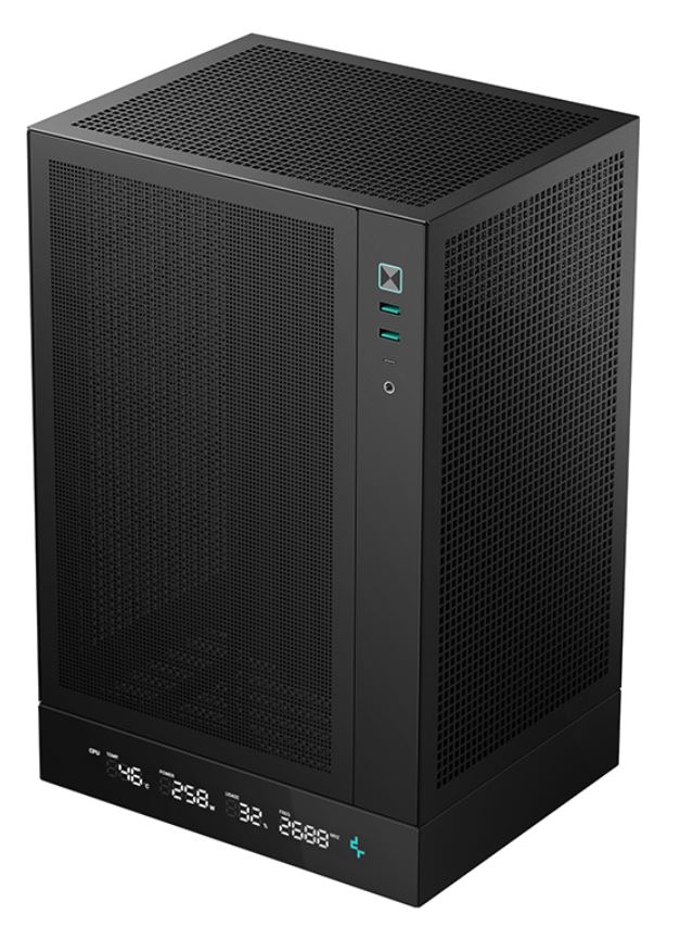 Корпус Deepcool CH170 Digital чорний без БЖ Mini-ITX, 3.5"x1/2.5"(на вибір одне з трьох: 