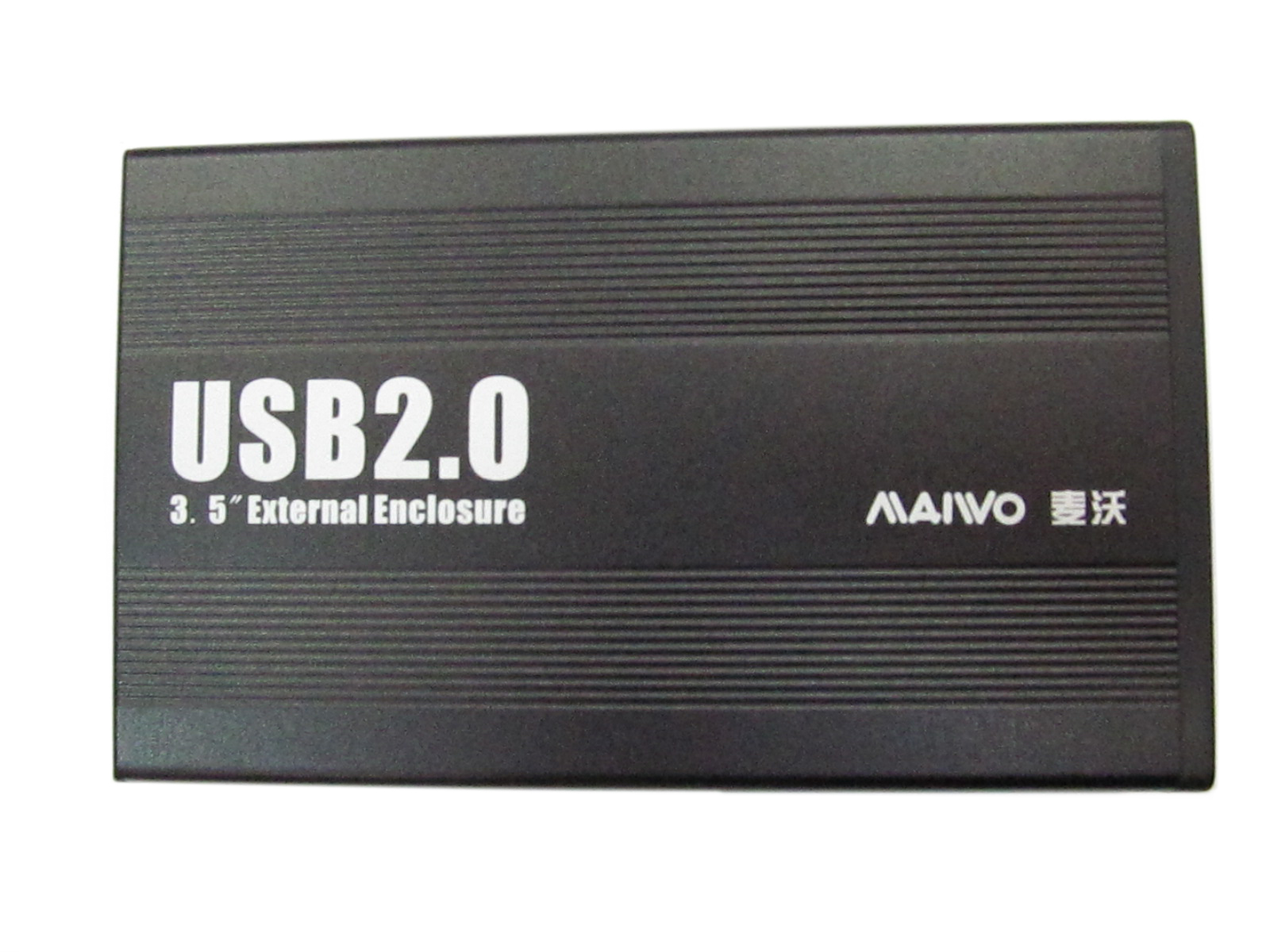 Кишеня Maiwo зовнішня для HDD 3,5" SATA через USB2.0 на гвинтах алюміний чорна