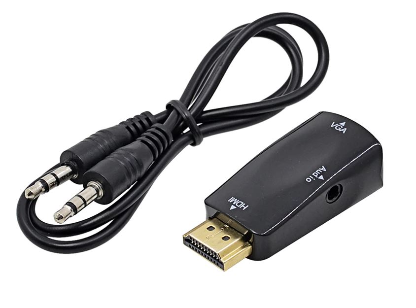 Адаптер STLab HDMI (PC/laptop) - VGA F(Monitor) для підкл. PS3/PS4, аудіо-кабель у комплекті