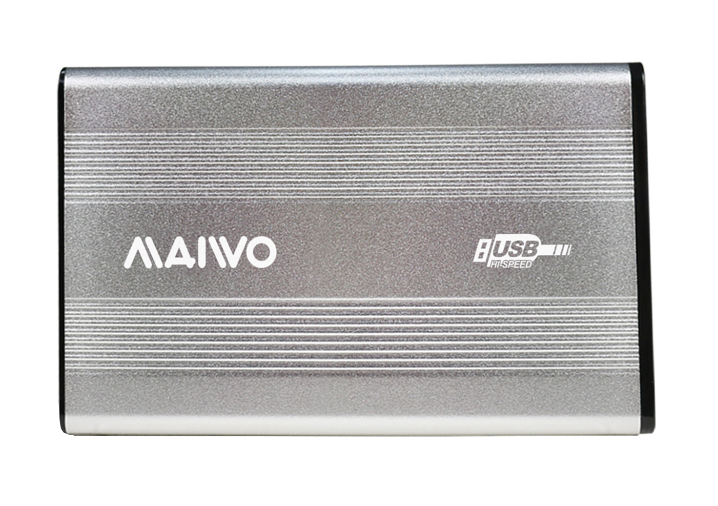Кишеня Maiwo зовнішня для HDD 2,5" SATA через USB2.0 на гвинтах алюміній срібляста
