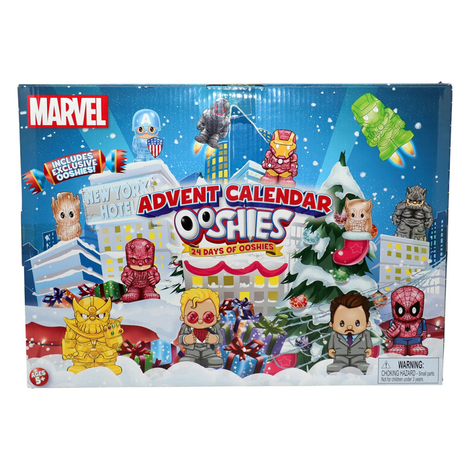 Набор игровых фигурок "АДВЕНТ-КАЛЕНДАРЬ МАРВЕЛ" OOSHIES 23296, 24 фигурки