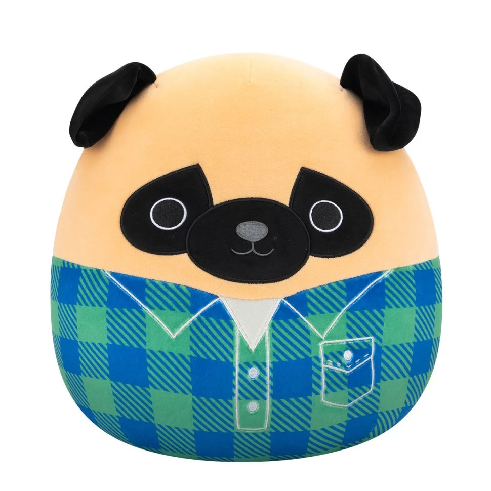 Мягкая игрушка Мопс Принц в рубашке Squishmallows SQCR06622, 30 см
