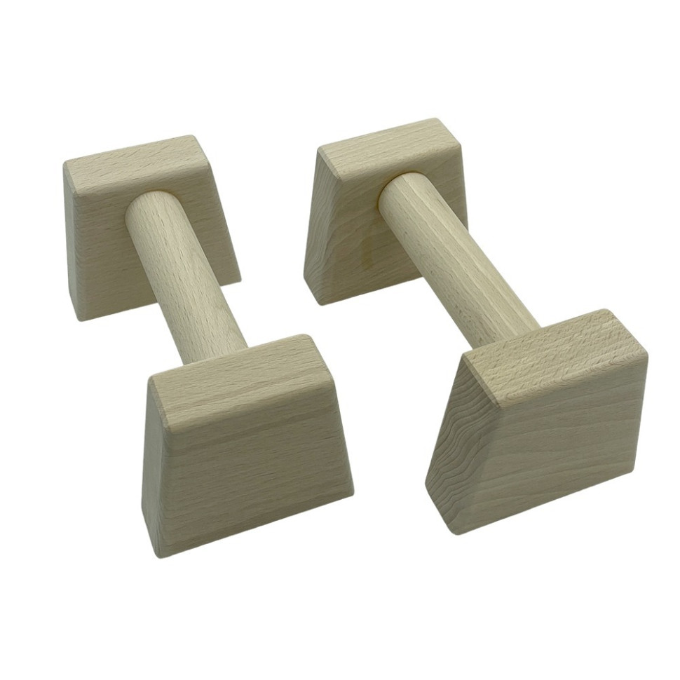 Паралетсы, упоры для отжимания деревянные Wood Gym Push Up NE-WD-20 из бука 20 см 2 шт