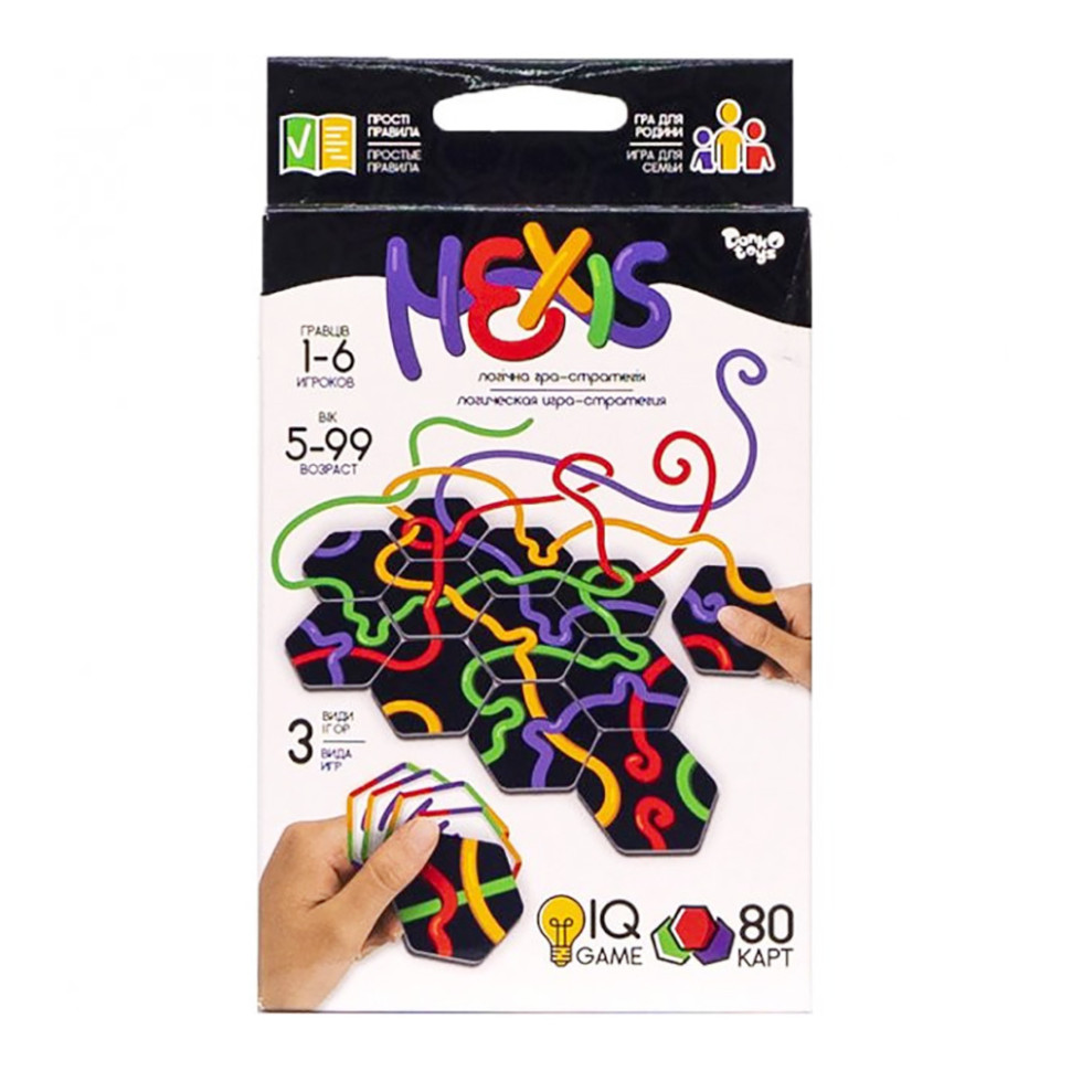 УЦЕНКА!!! Карточная игра "Hexis" Danko Toys G-HEX-01-01-UC 80 карточек, инструкция
