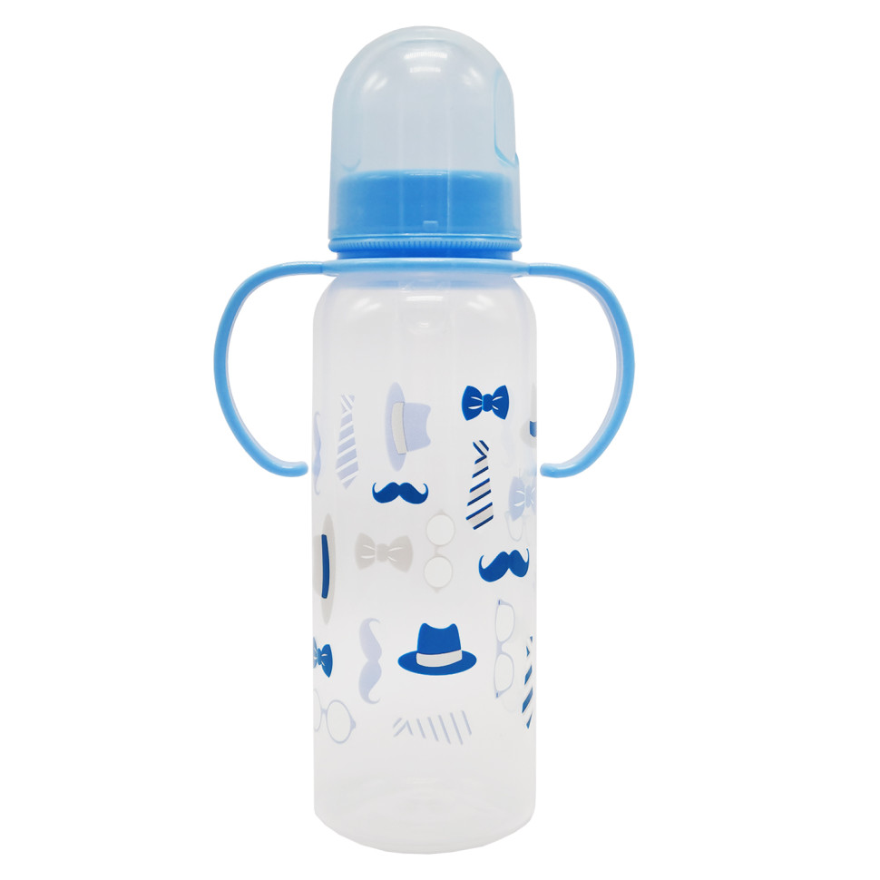 Бутылочка пластиковая с ручками MGZ-0207(Blue) 250 мл
