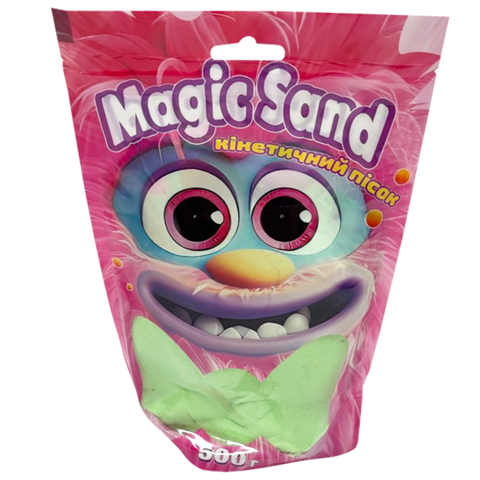 Креативное творчество "Кинетический песок Magic sand" 39403-2 зеленый 500 грамм