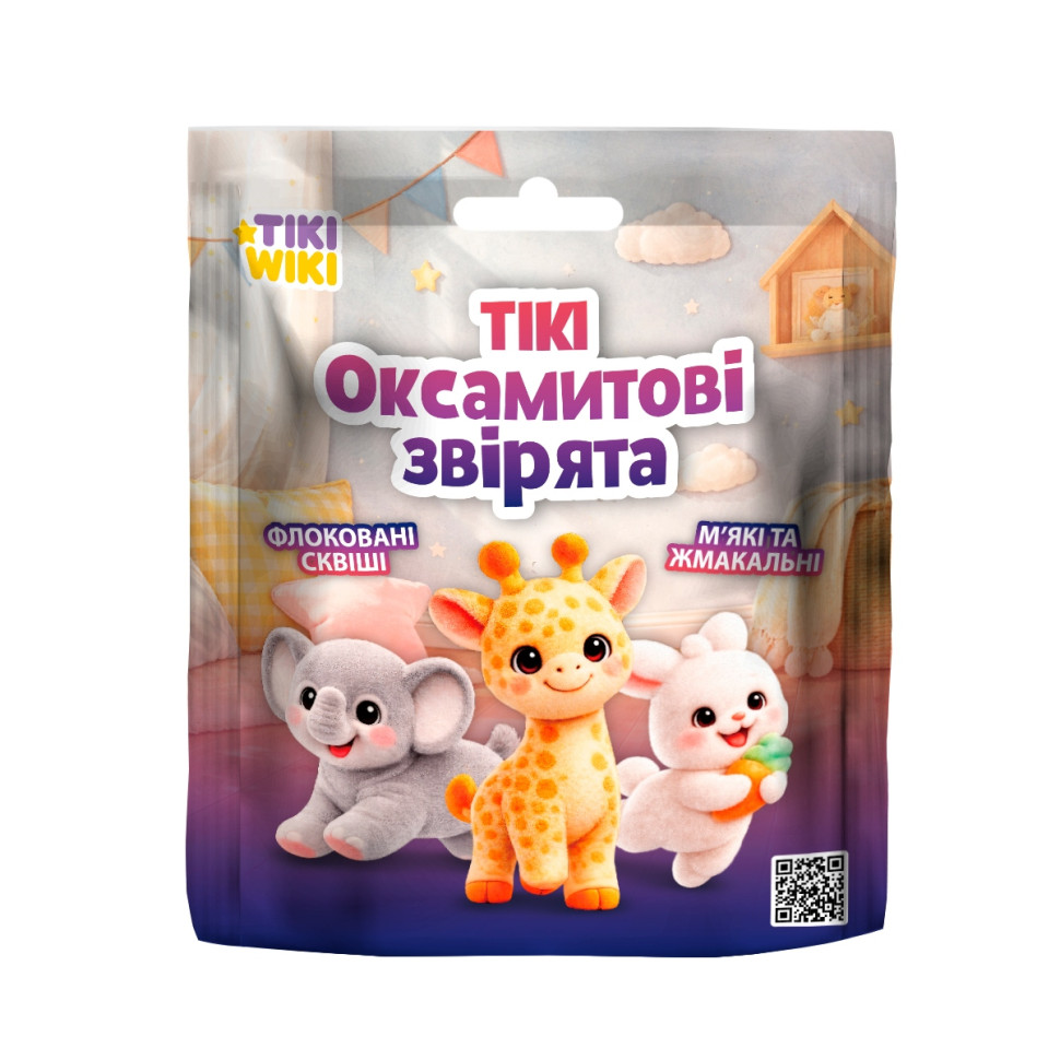 Сквиш-игрушка в виде животного "Бархатные животные" Tiki Wiki KD-ZRDW2025011