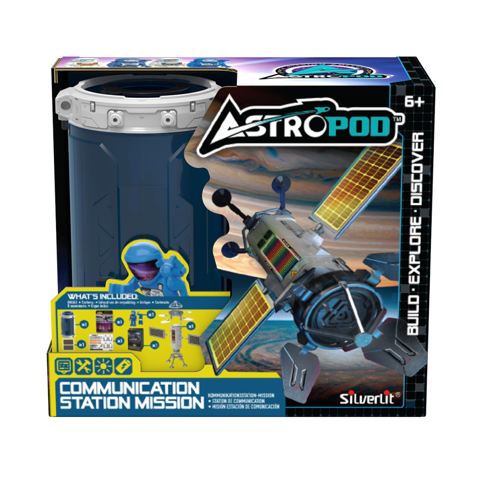 Игровой набор Миссия «Построй станцию связи» Astropod Silverlit 80333 конструктор с фигуркой