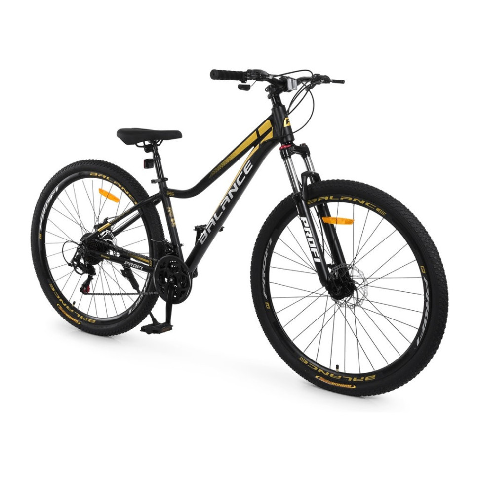 Велосипед детский "BALANCE" BL-2908, 29 дюймов, черно-золотой