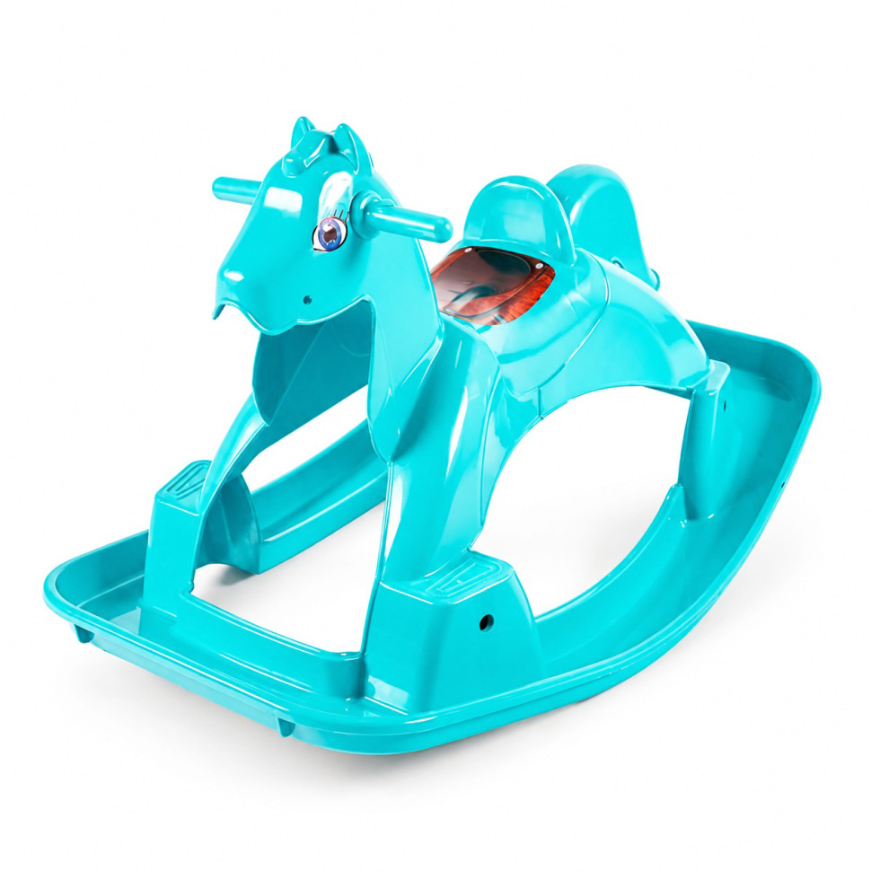 Лошадка-качалка Doloni Toys 05550/7 Бирюзовая