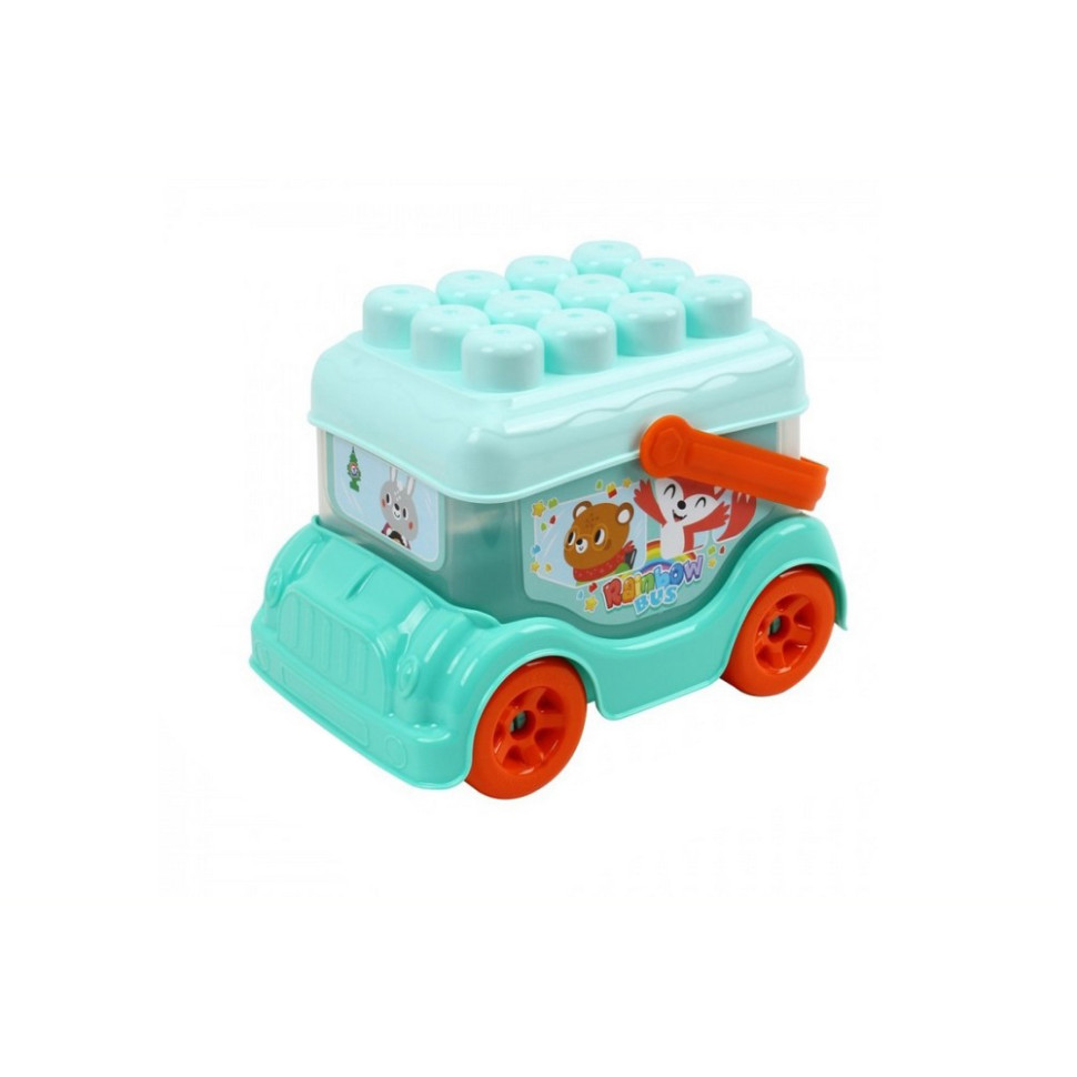Детская игрушка "Автобус-конструктор" 0396TXK(Turquoise) бирюзовый