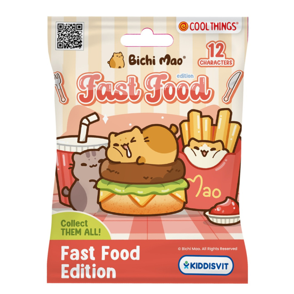 Фигурка-сюрприз "Мур-няшные вкусности" BM007 серии "Bichi Mao" 12 видов в ассортименте