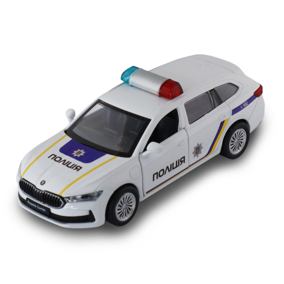 Детская автомодель "Skoda superb полиция" TechnoDrive 250947 масштаб 1:43