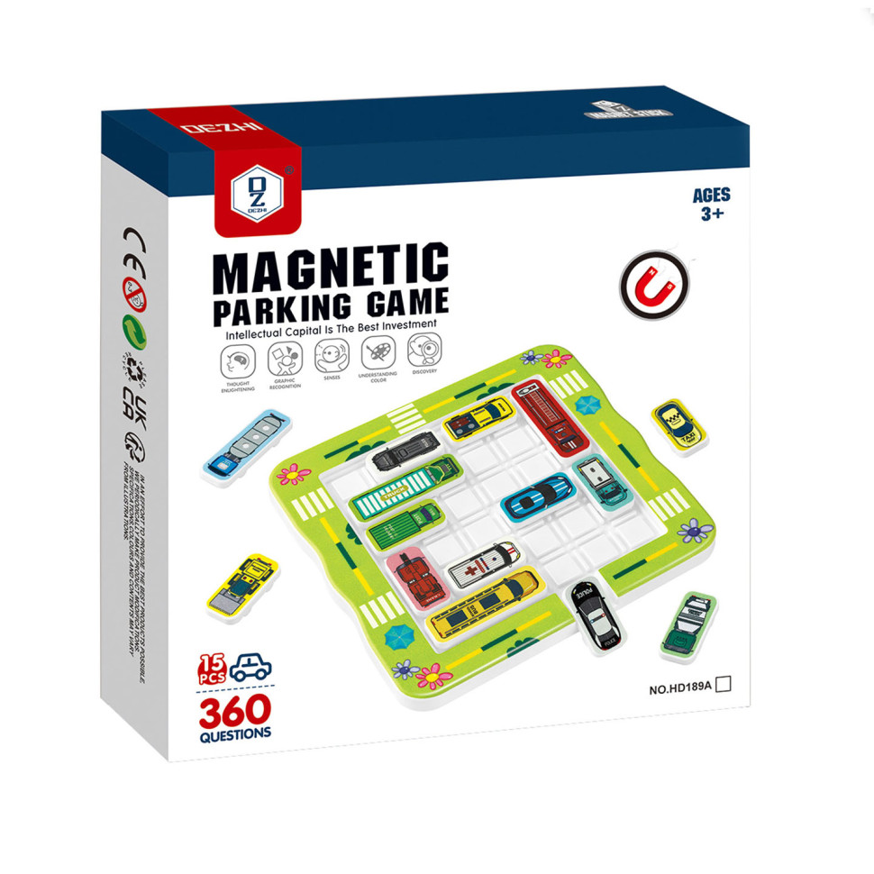Настольная игра-головоломка Час пик HD189A магнитная, 360 заданий