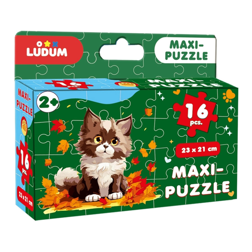 Пазл детский макси "Котик 3" ME5032-04, 16 крупных элементов      