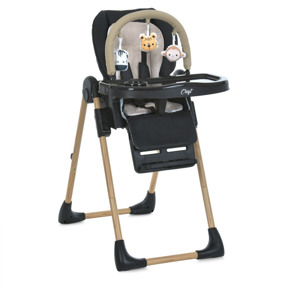 Детский стульчик для кормления CRAFT ME 1115-W Black 