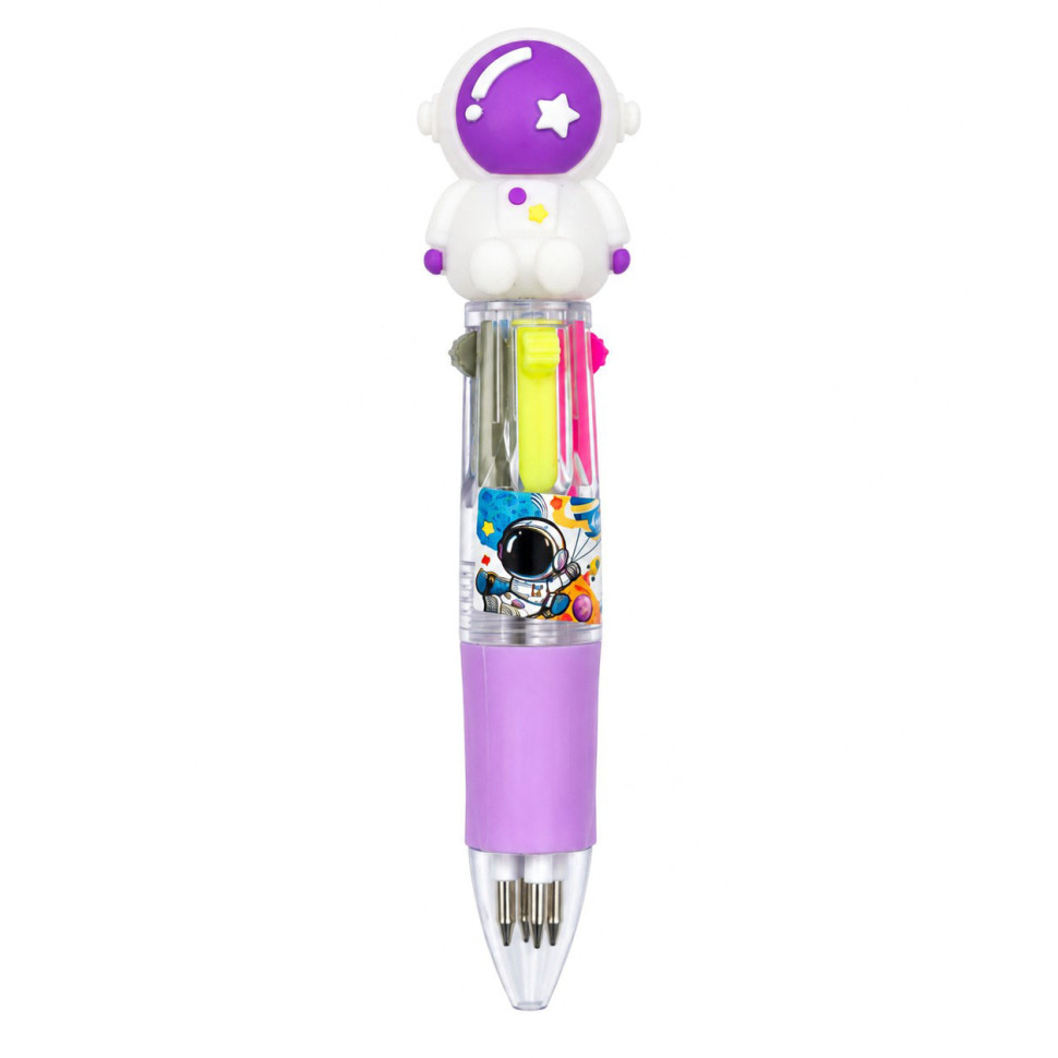 Автоматическая шариковая мини ручка "Космос" 881-1SP(Violet) 4 цвета