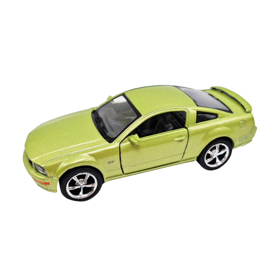 Инерционная машинка FORD MUSTANG GT 2006 Kinsmart КТ5091, 1:42  Зеленый