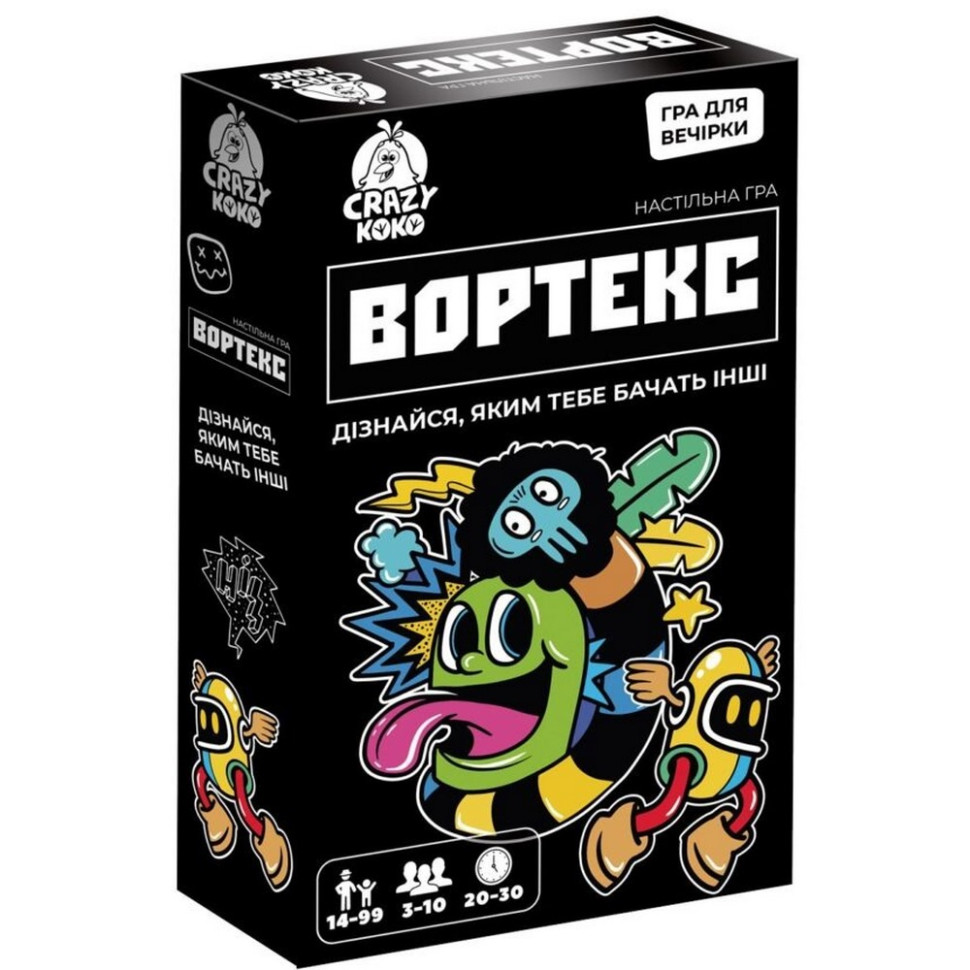 Карточная игра "Вортекс" VT5903-01, 50 карточек 10 жетонов