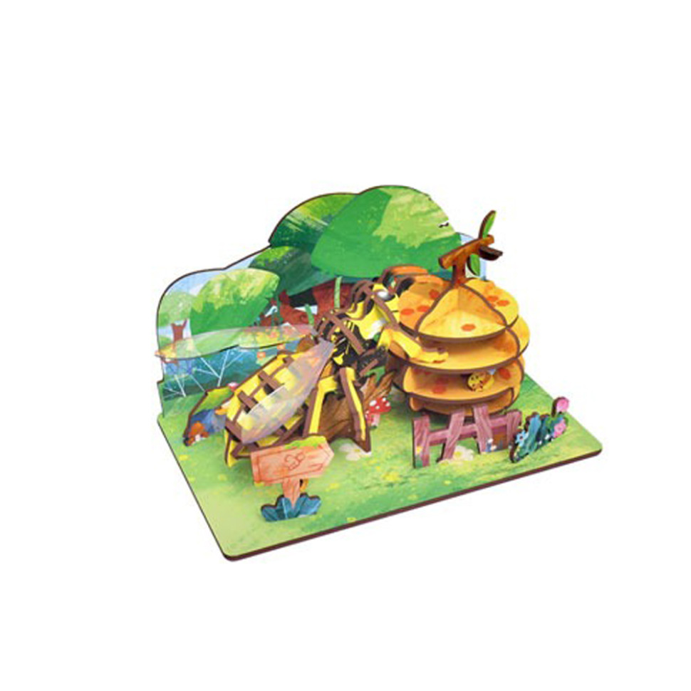 Деревянный пазл 3D "Bees" 68039W 43 детали 