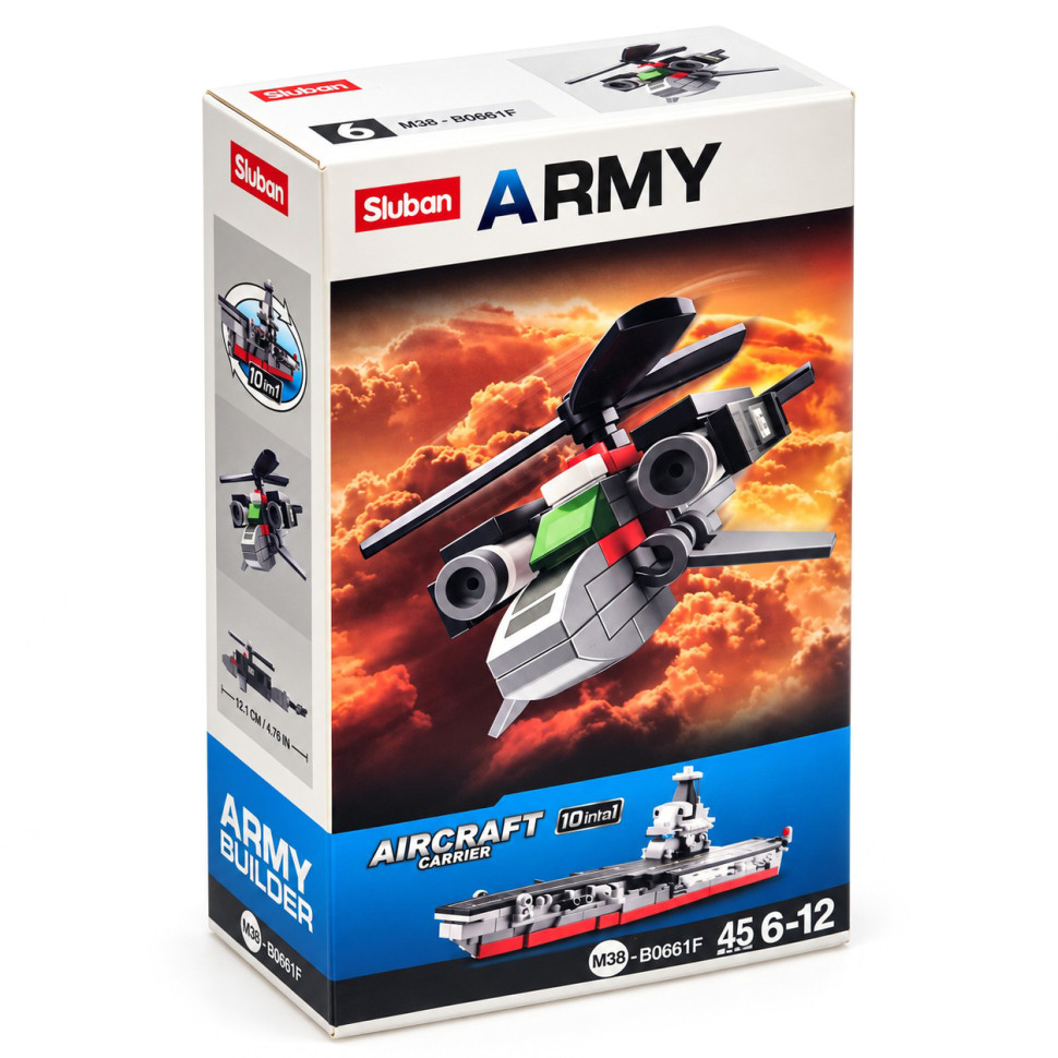 Детский конструктор "Aircraft carrier" M38-B0661-6, 45 деталей