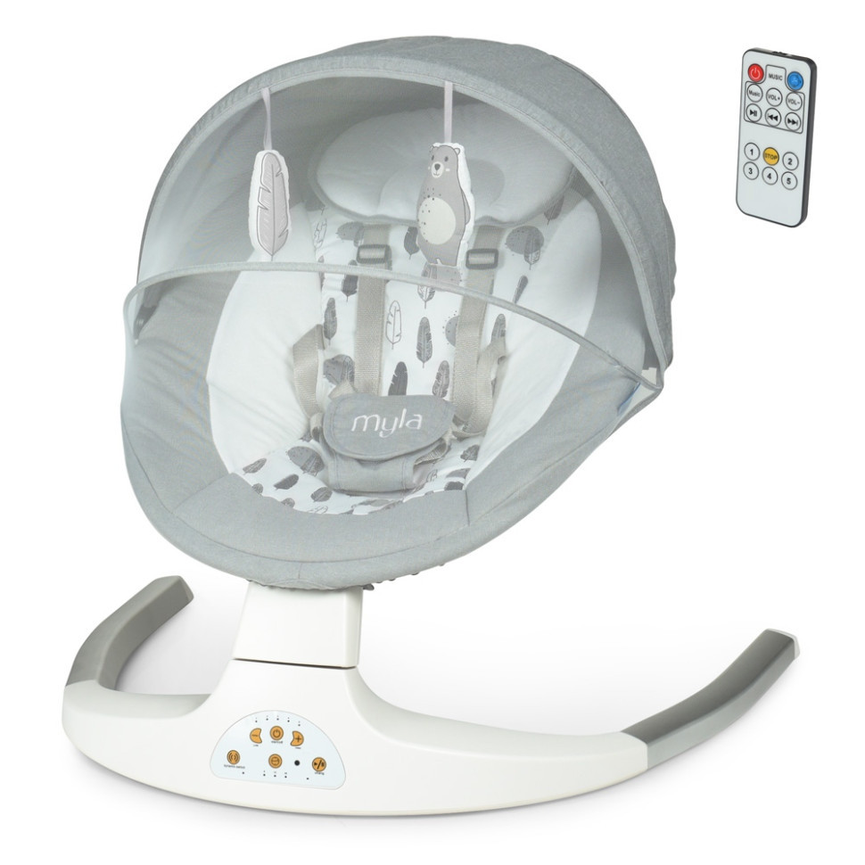 Детский укачивающий центр ME 1074 Soft Gray