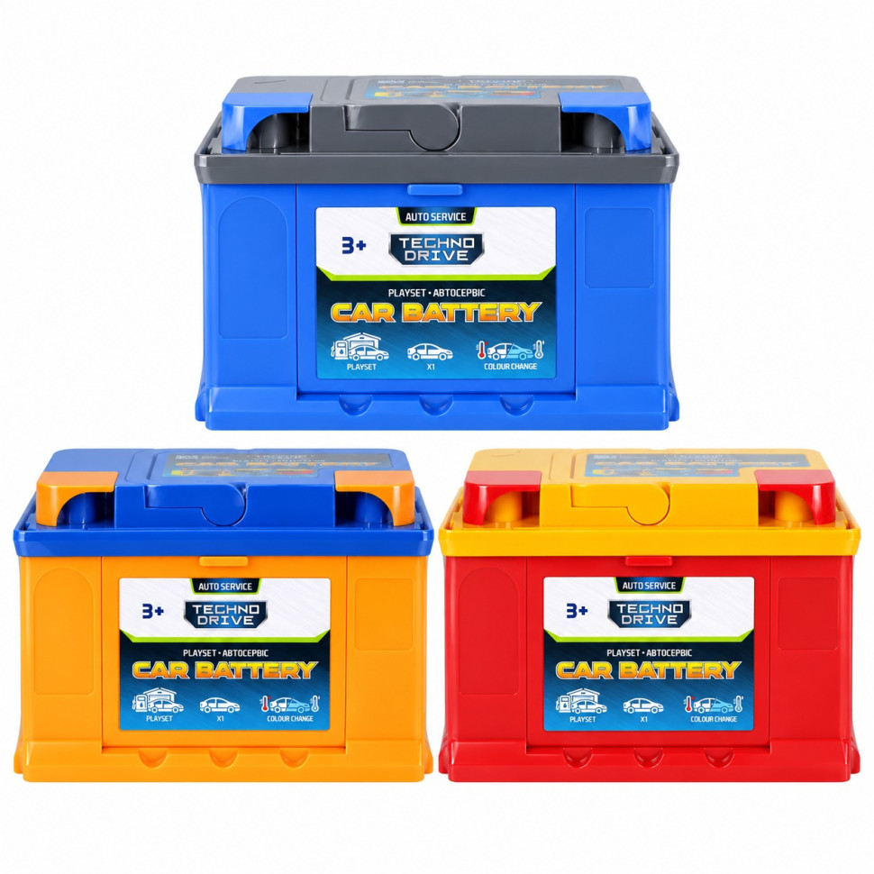 Игровой набор "Car Battery - Автосервис с минимоделью" SK-121SKS, изменение цвета, в ассортименте